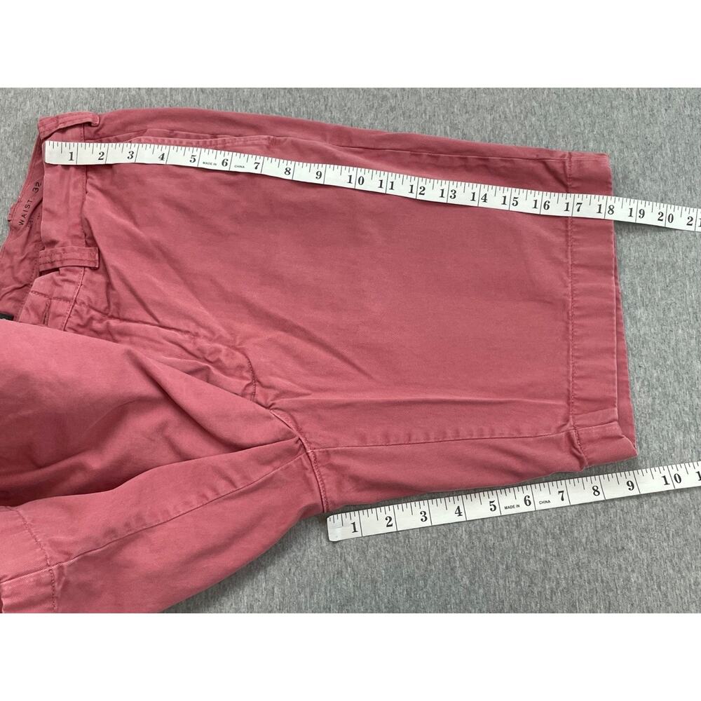 J Crew Shorts Mens 32 Pink 100% Cotton Stanton Chino Flat Front 9" Inseam - Picture 7 of 7